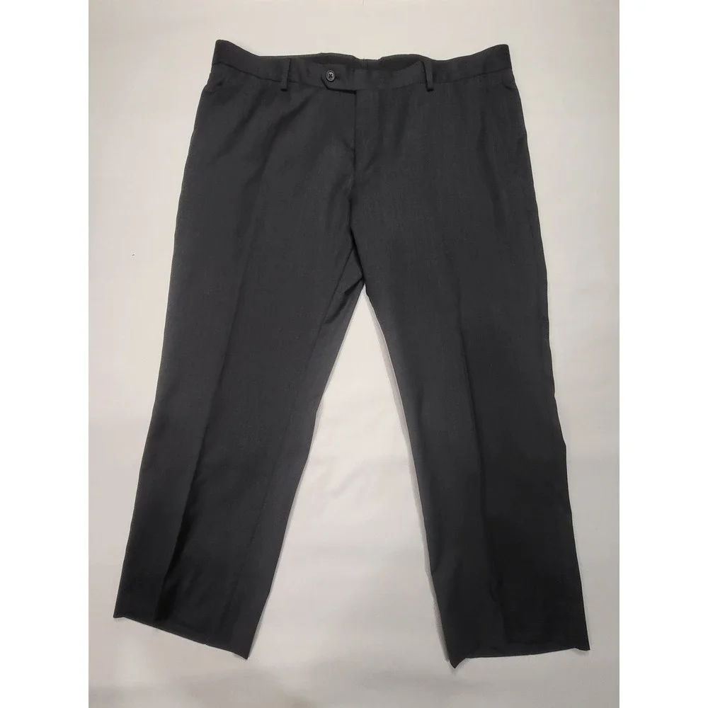 Jos. A. Bank 44 Short/38 Waist Mens 2 Piece Suit Charcoal Gray Blazer Pants Set